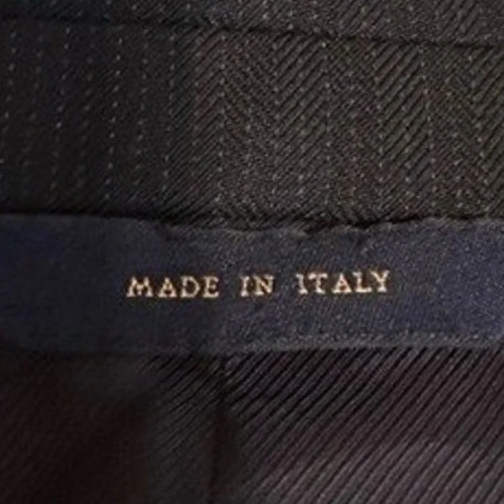 Brooks Brothers 1818 Regent Blazer 45L Navy Blue Pinstripe Wool Made‎ in Italy